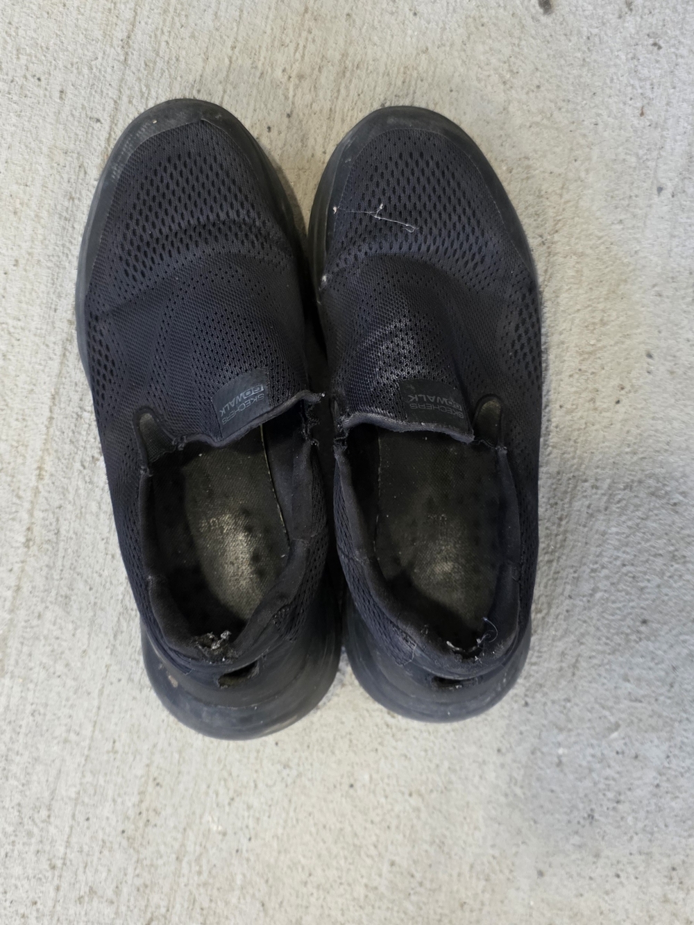 3/$15 Sketchers Men's GoWalk Slip-On Mesh Athletic Shoes - Black